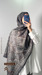 Marrekech Desen Şal - Kahverengi