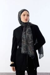 Marrekech Desen Şal - Kahverengi
