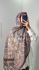 Marrekech Desen Şal- Acı Kahve