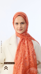 Allica Desen Şal - Turuncu