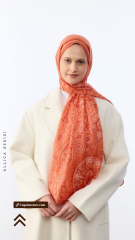 Allica Desen Şal - Turuncu