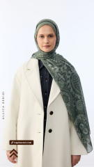 Allica Desen Şal - Yeşil