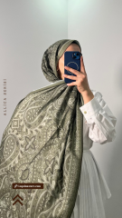 Allica Desen Şal - Yeşil