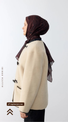 Allica Desen Şal - Kahverengi