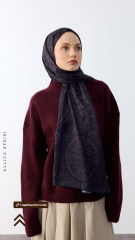 Allica Desen Şal - Mürdüm