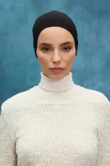 Düz Dikişli Bone - Siyah