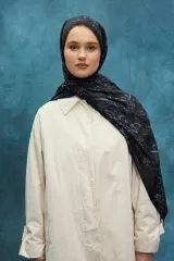 Mira Desen Soft Şal - Siyah